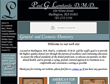 Tablet Screenshot of drpaullombardo.com